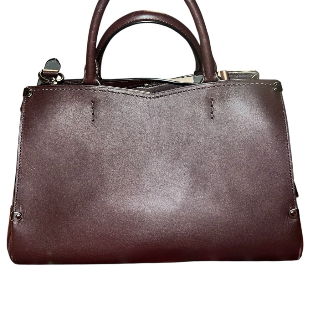 Coach Leather Satchel in Oxblood - Picture 2 of 15
